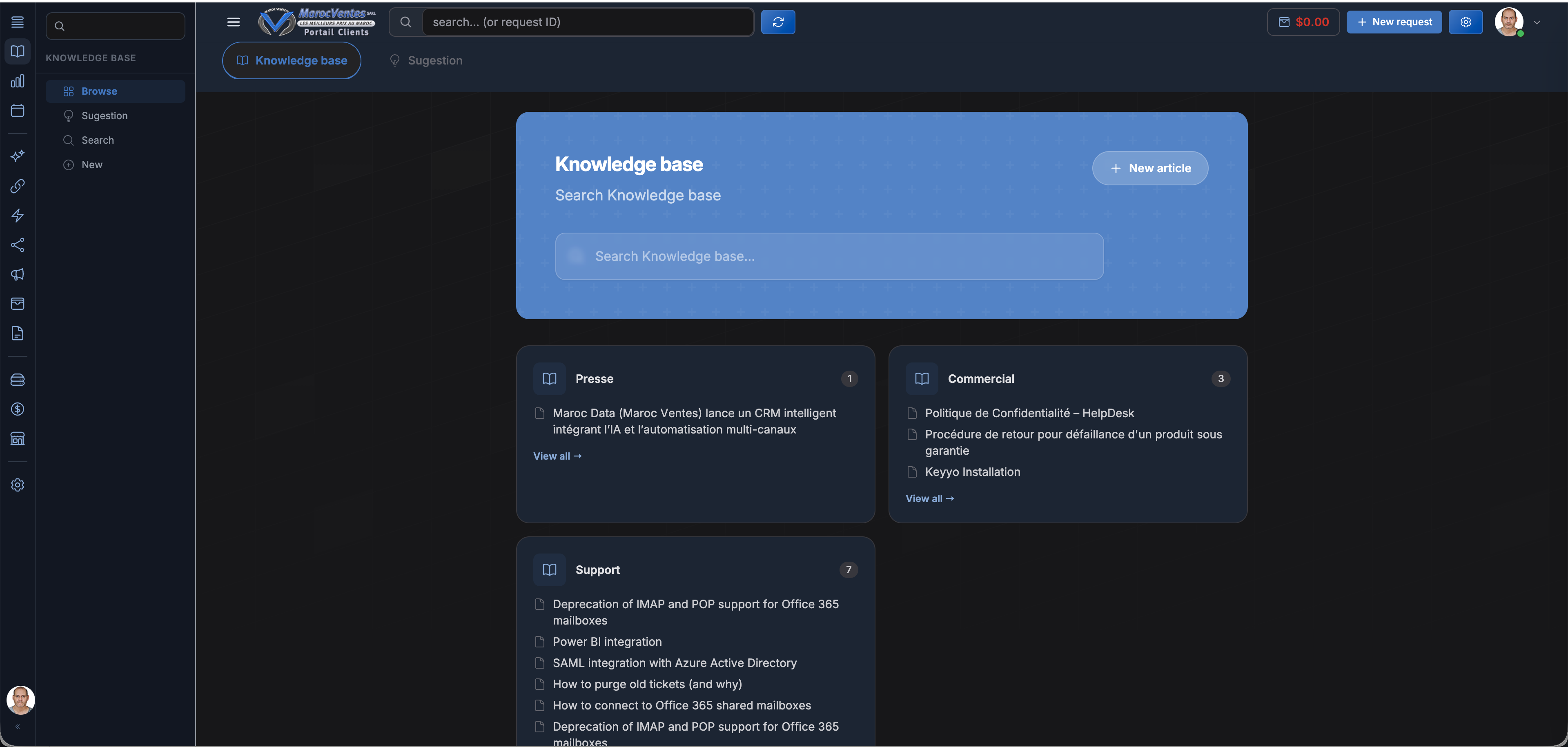 SalesRep Knowledge Base for AI RAG